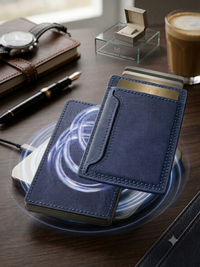 Premium Leder-Kartenetui mit RFID-Schutz & Pop-Up-Funktion