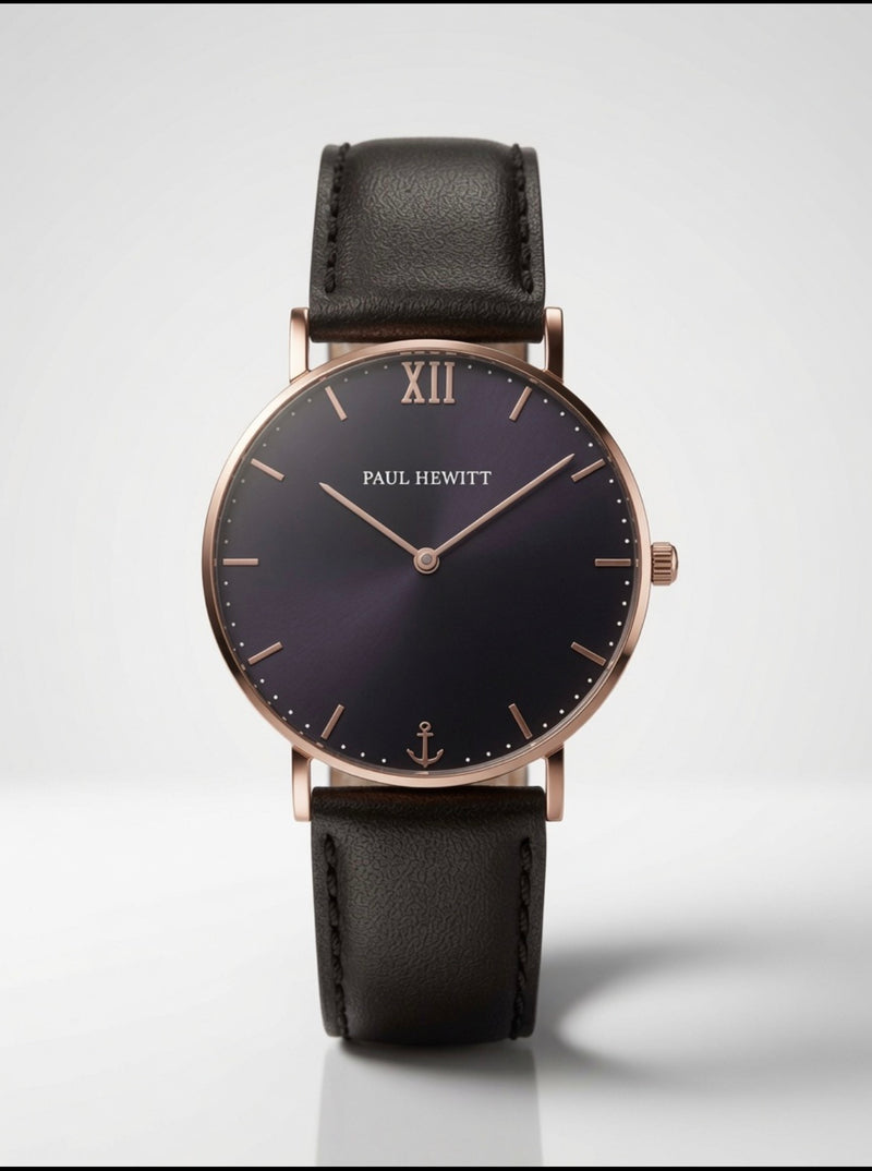 PAUL HEWITT Sailor Line Herrenuhr - Schwarz/Roségold
