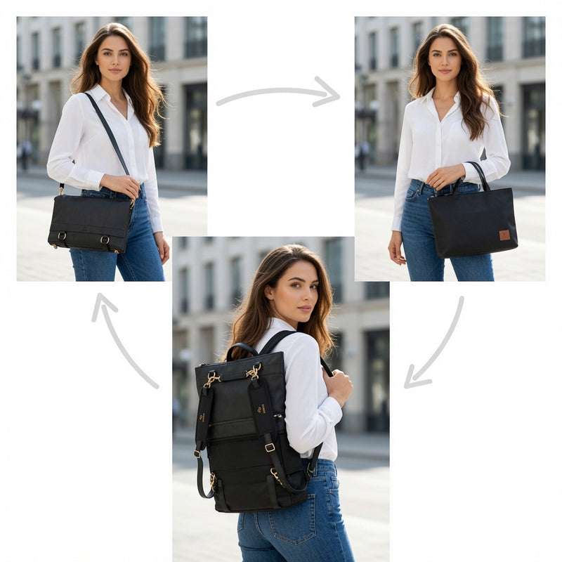 DRiiBE Dakota 3-in-1 Convertible Tasche - Schwarz